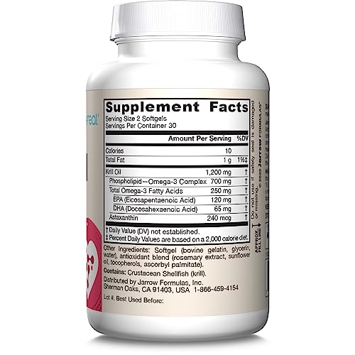 Jarrow Formulas Krill Oil Phospholipid Omega3 Complex with