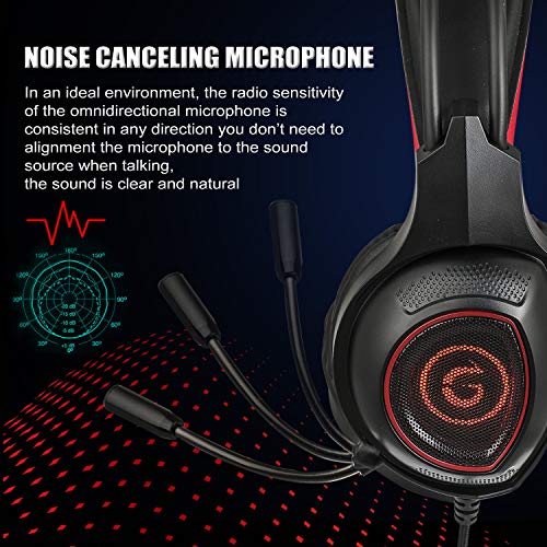 GT PS5 Gaming Headset with 7.1 Surround Sound, Xbox one Headset with