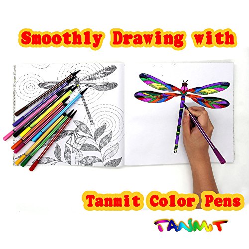 TANMIT Color Markers for Adult Coloring Books Premium Colored Import It All TANMIT Color Markers for Adult Coloring Books Premium Colored Import It All