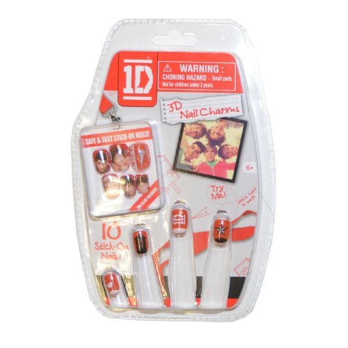One Direction 1D Easy Stick-on 3D Nails Charms