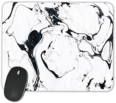 Black and white marble background Mouse pad Mousepad Nonslip Rubber Backing