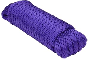 Extreme Max 3008.0249 Solid Braid MFP Utility Rope - 3/8" x 25', Purple