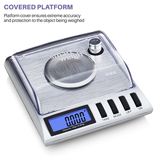 Smart Weigh GEM2020g x 0.001 grams, High Precision Digital Milligram