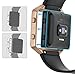 Kartice for Fitbit Blaze Frame Housing Case Accessory,Fitbit Blaze Frames Housing Cable Fitbit Blaze Frame Set Metal Stainless Steel Frame for Fibit Blaze Smart Watch-Rose Gold
