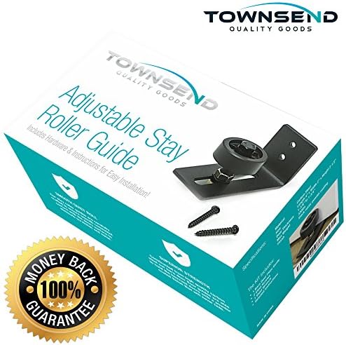 Adjustable Stay Roller Guide for Sliding Barn Door โ ONLY Multi-Bearing Smooth Roller Guarantees NO SCRATCHES or NOISE โ Superior Black Powder Coated Carbon Steel โ Perfect Fit for ALL Barn Doors