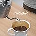 HOMKO Coffee Drip Kettle - Pour Over Tea Kettle Gooseneck Kettle Stovetop - 40floz (1.2L, Silver)