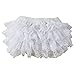 Wennikids Ruffled Lace Baby Diaper Bloomer Covers for 0-24M Small White