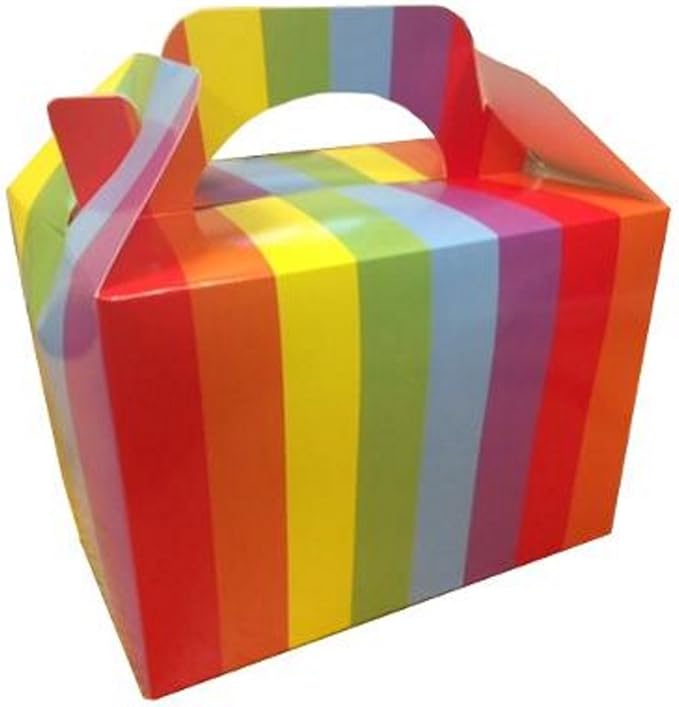 Rainbow Birthday Food Meal Loot Party Boxes Gift Favour Box MBB (30 boxes) Amazon.co.uk