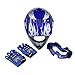 TCT-MT Youth Helmet+Goggles+Gloves Blue Flame DOT Dirt Bike ATV Helmet Motocross Medium New