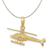 The Black Bow 14k Yellow Gold Helicopter Necklace