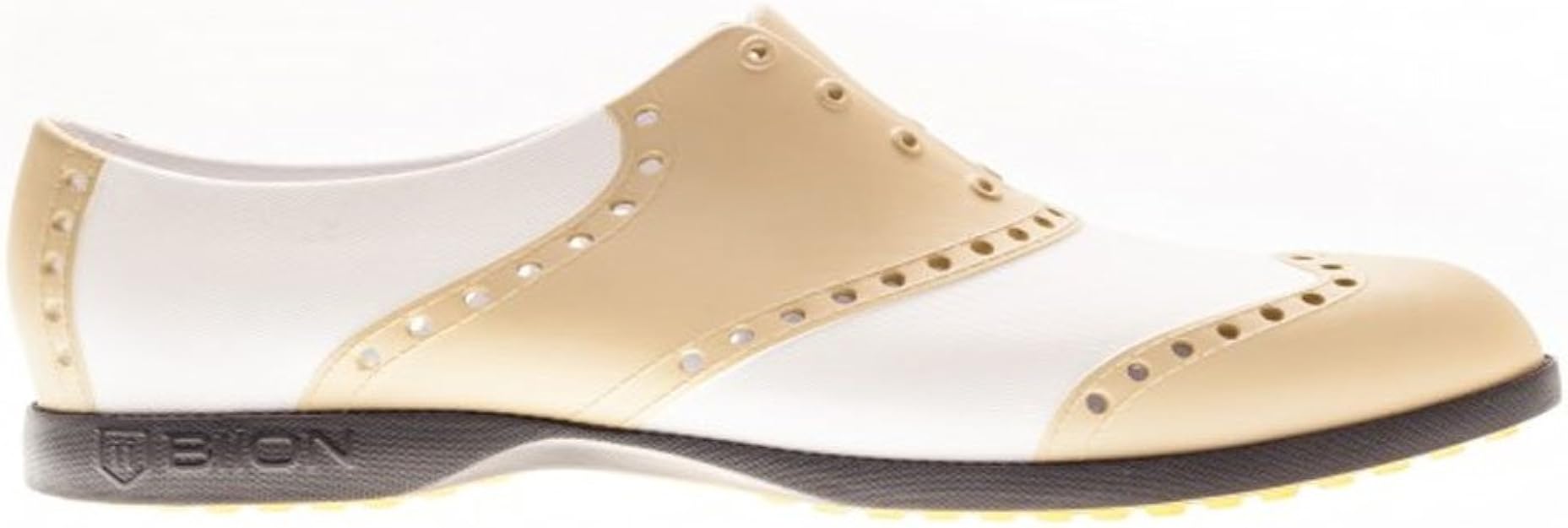 Biion Classic Unisex Golf Shoes White/Tan
