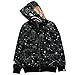Christo Mens Hoodies Sweatshirt Fashion Casual Coat Outdoor Hip-Hop Funny Tops (Large, Black-Star)