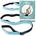 Vive Stretch Strap - Leg Stretch Band to Improve Flexibility - Stretching Out Yoga Strap - Exercise and Physical Therapy Belt for Rehab, Pilates, Dance and Gymnastics with Workout Guide Book (Teal)