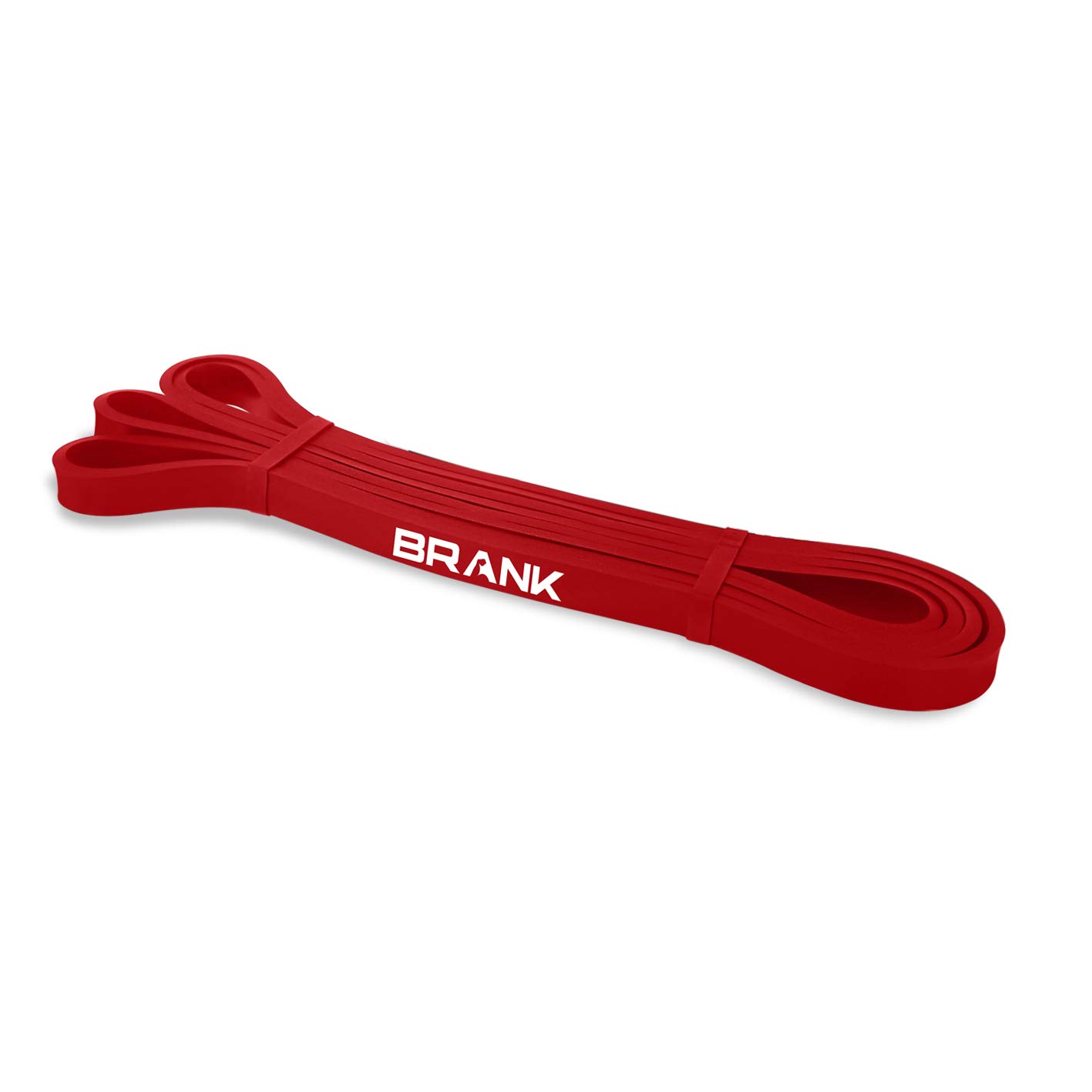 BRANK SPORTS Pull Up Bands - Resistance Bands for Pull Ups with Exercise Guide - Strong Pull Up Resistance Bands to Stretch, Build Muscle Mass & Strength - Latex Loop Workout Bands - Red 7-16kg