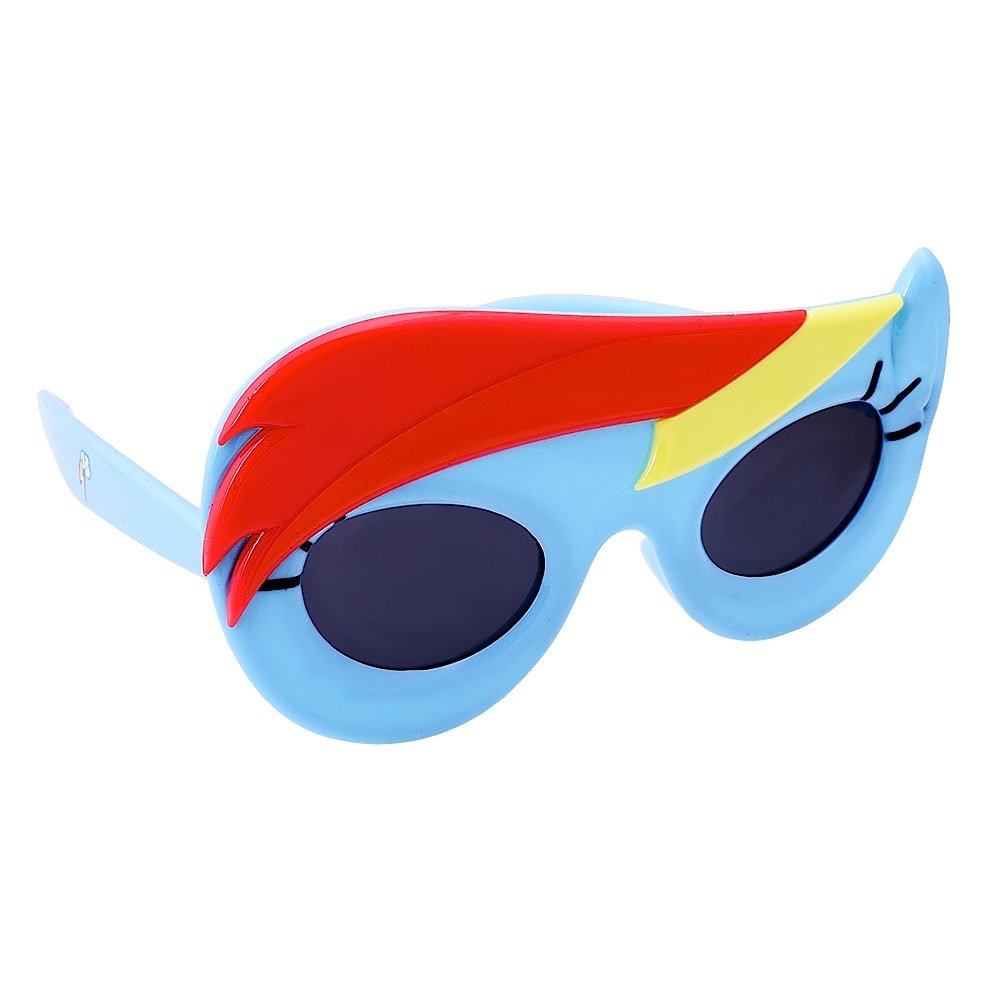 Rainbow Lollipop Sunglasses Womens Costume Accessory UV400 One Size Rainbow Lollipop Sunglasses By Sun-Staches | UV 400  main image 4