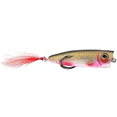 SNAG PROOF Zoo Pop Topwater Lure | Weedless Design for Bass Fishing | Bloddy Shad, 3/8 oz.