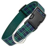 Blackwatch Plaid Dog Collar, Small (5/8