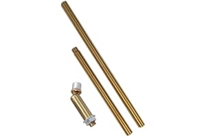 BOKT Downrod Extension Lamp Stem Pendant Light Extension Rod With Threaded Tube, Sloped Ceiling Adapter Kits for Ceiling Pendant Light, Suitable for Vaulted or Angled Ceilings (Brass)
