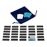 Extra Magnetic Lineup Tabs - 30 Pack Of Magnetic Data Card Holders by Play Ball Situations - Includes Inserts & Bonus Storage Pouch (0.5