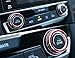 iJDMTOY 2pcs Red Anodized Aluminum AC Climate Control Turner Ring Covers Compatible with 2016-21 10th Gen Honda Civic