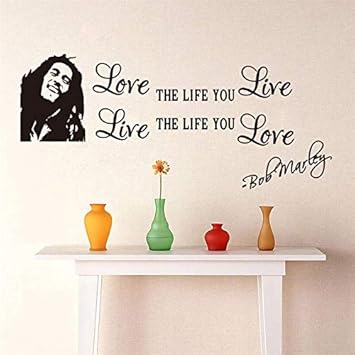 Pegatina De Pared Popular Musica Famosa Bob Marley Cotizaciones