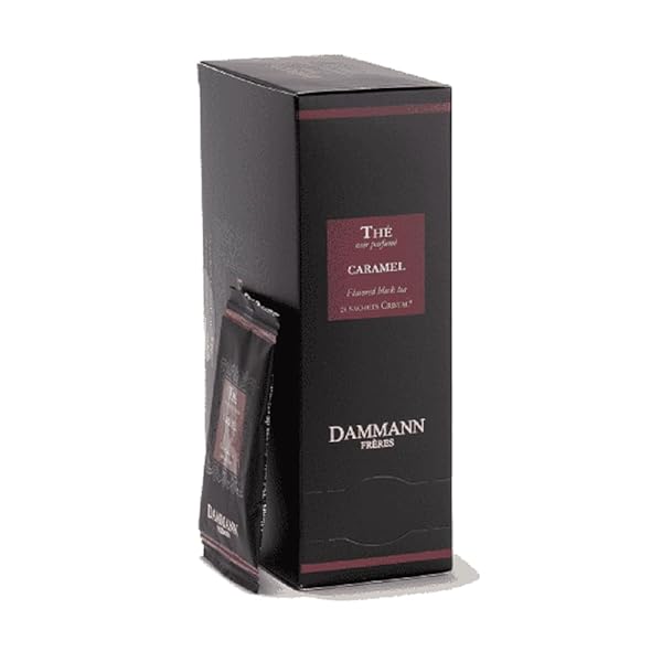 DAMMANN FRERES SACHETS, CARAMEL TOFFEE FLAVORED TEA BAGS,...