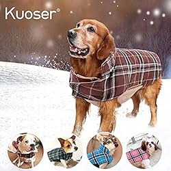 Kuoser Warm Dog Coat, Reversible Dog Jacket
