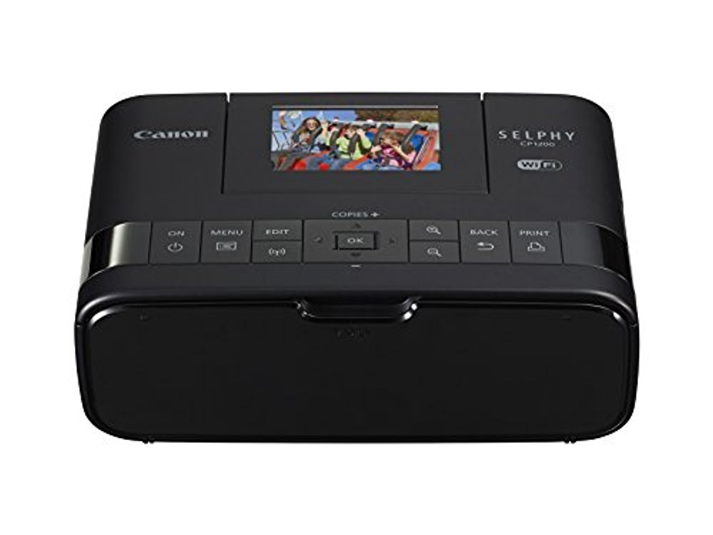Canon 0599C001 Selphy CP1200 Black Wireless Color Photo Printer