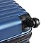 Lucas Treadlight Checked Luggage Collection - 28 Inch Scratch Resistant (ABS + PC) Hard Case Bag - Ultra Lightweight Expandable Large Suitcase With Rolling 4-Spinner Wheels (28in, Steel Blue)
