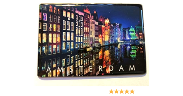 Generisch Imán para nevera de Amsterdam con diseño de viaje de Netherlands