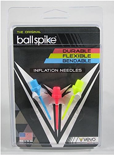 Inflation needles by Vevo Sports 3 Pack Ball Spike Multi Color (Multi)