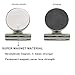 [UPGRADED] 8 Strong Refrigerator Magnet Hook Clips with Neodymium Magnet - 30mm Wide - Perfect Fridge Magnets Kitchen Magnets Calendar Magnets for House Office Personal Use, Silver
