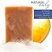Natural Handmade Organic Vegan Soap - Bath Shower Soap-Filled Sponge – Safe Body Wash Products for Women - Men - Kids – Unique Skin Care Set for Hands and Body - Orange and Vanilla
