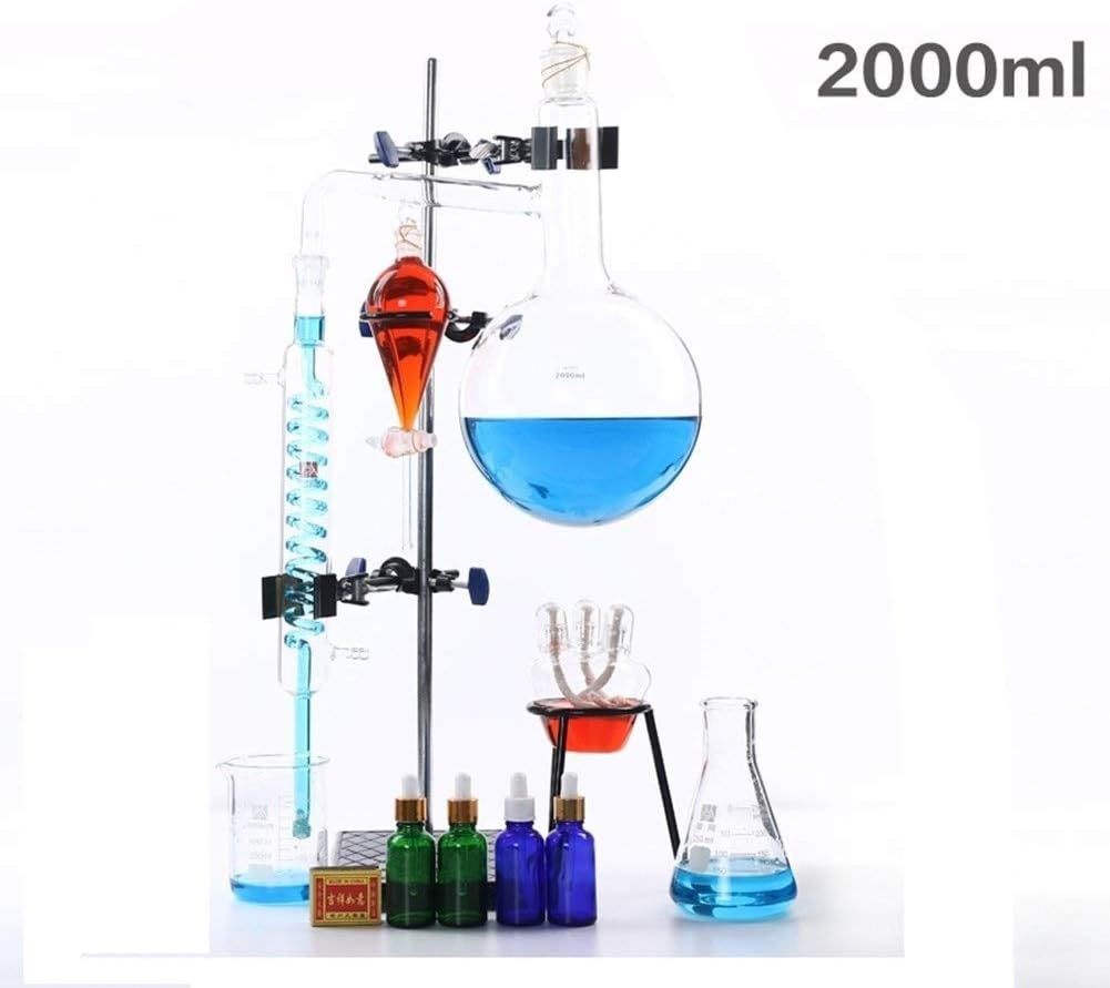SHUYY 2000ml Lab Esencial Aparato de destilación de petróleo ...
