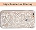 iPhone 6S Case,iPhone 6 Case,Hundromi iPhone 6/6S Plastic Clear Case Cover Henna White Floral Paisley Flower Mandala for iPhone 6/6S(4.7- inch)