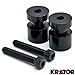 Krator Black Swingarm Spools Sliders Motorcycle Bobbins For Honda CBR 1000RR 2004-2011