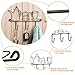 OMMITO Wall Mounted Hooks Rack,11 Inches Iron 3 Hooks Kitchen Home Restaurant Keys Coats Cups Decorative Small