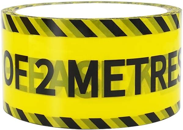 LOMHOK Black/Yellow Warning Tape - Image 3