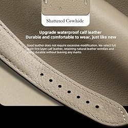 Danxancy Genuine Leather Watch Bands,Quick Release