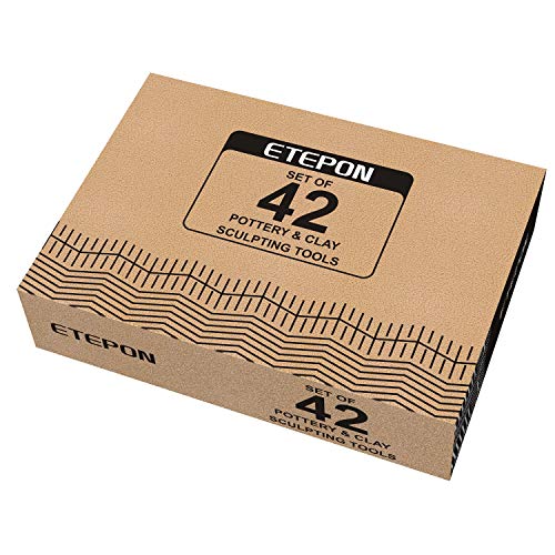 ETEPON Pottery Tools Clay Sculpting Tools Set of 42PCS(ET026)