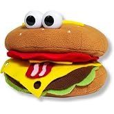 Puppet Pals Professional Hamburger Hand Puppet &ndash; Muppet Style Plush Puppet for Kids &amp; Adults, Ventriloquist Puppet for Storytelling, Education, Theater &amp; Imaginative Play