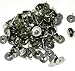 400 8mm Flat Pad Basic 12mm Post Earring Finding Package of 200 Pair (Plus Bonus Rubber Earnuts)