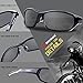 RIVBOS Polarized Sports Sunglasses Driving Glasses Shades for Men Women TR90 Unbreakable Frame for Cycling Baseball RB831 (840-black&Grey Coating Lens)