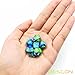 Bescon Mini Gemini Two Tone Polyhedral RPG Dice Set 10MM, Mini RPG Dice Set D4-D20 in Tube Packaging, Assorted Colored of 42pcs (7X6