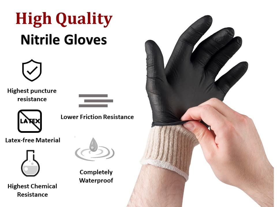 Nechtik BBQ Gloves disposable 4 Cotton Glove Liners and 100