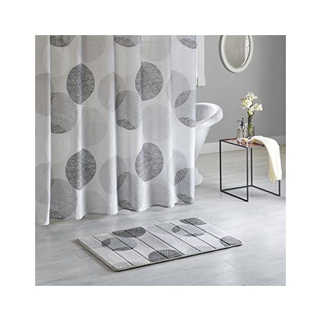 Madison Park Knowles Reversible Memory Foam Bath Mat Casual Geometric