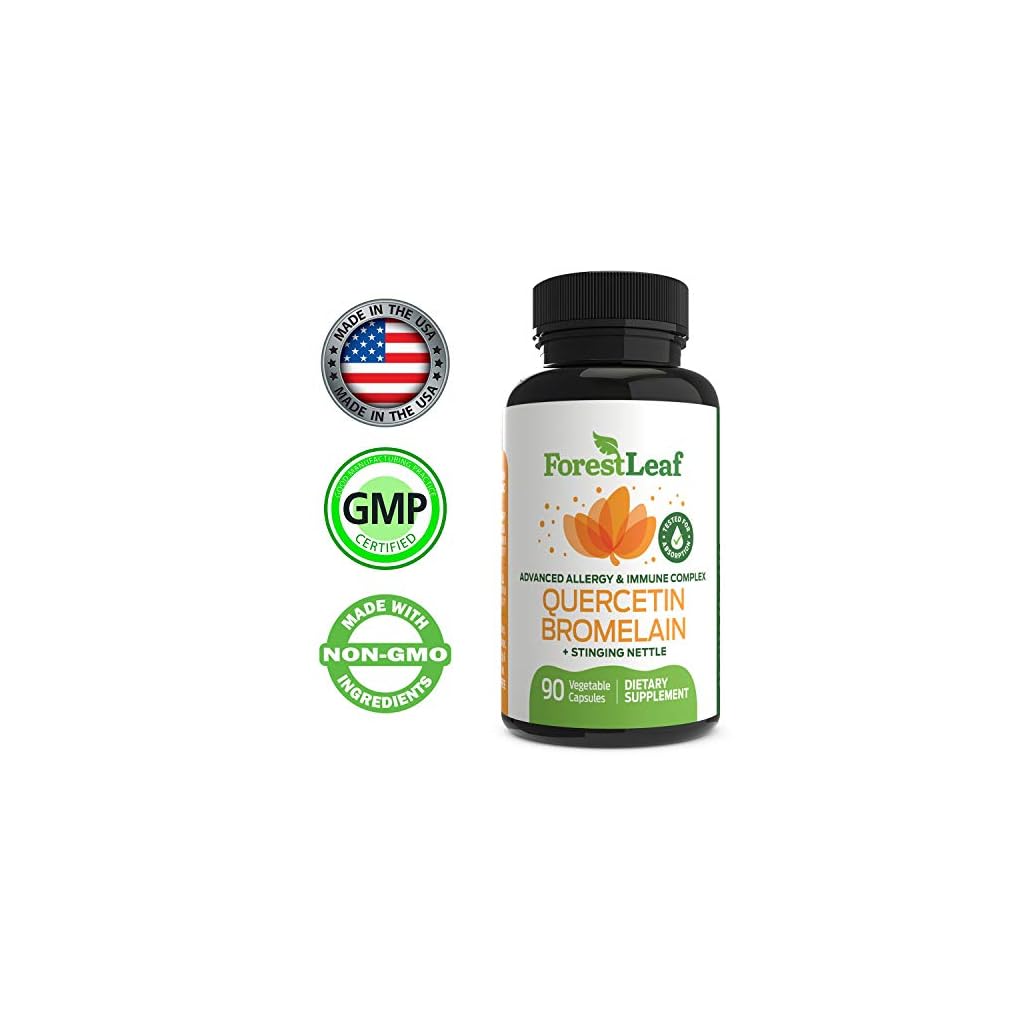 Quercetin 500mg with Bromelain, Vitamin C and Stinging Nettle