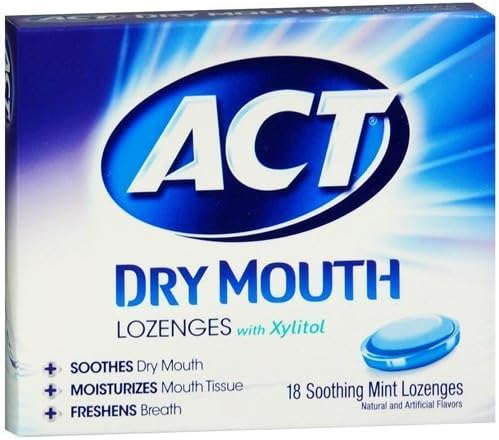 New! ACT Total Care Dry Mouth Lozenges, Mint (2 x 18 ea) by Chattem, Inc