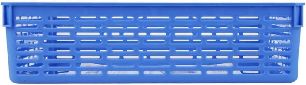 Organizer File Shelf, Mesh Briefcase Storage Basket Storage Box Plastic Data Finishing Bar, Blue, 32.4 24 8.5cm Desktop Organizer: Home & Kitchen