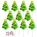 Christmas Tree Lollipops (12 Pack) Great for Christmas Goody Bag Fillers or Christmas Stocking Stuffers